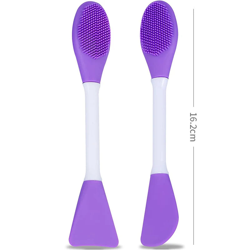 Gesicht Pinsel Set Silikon Applikator Lotion Spachtel Peeling Brush