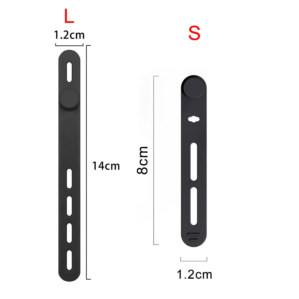 Elastische Silikon Kabelbinder 12mm Weich Verstellbar Wiederverwendbar