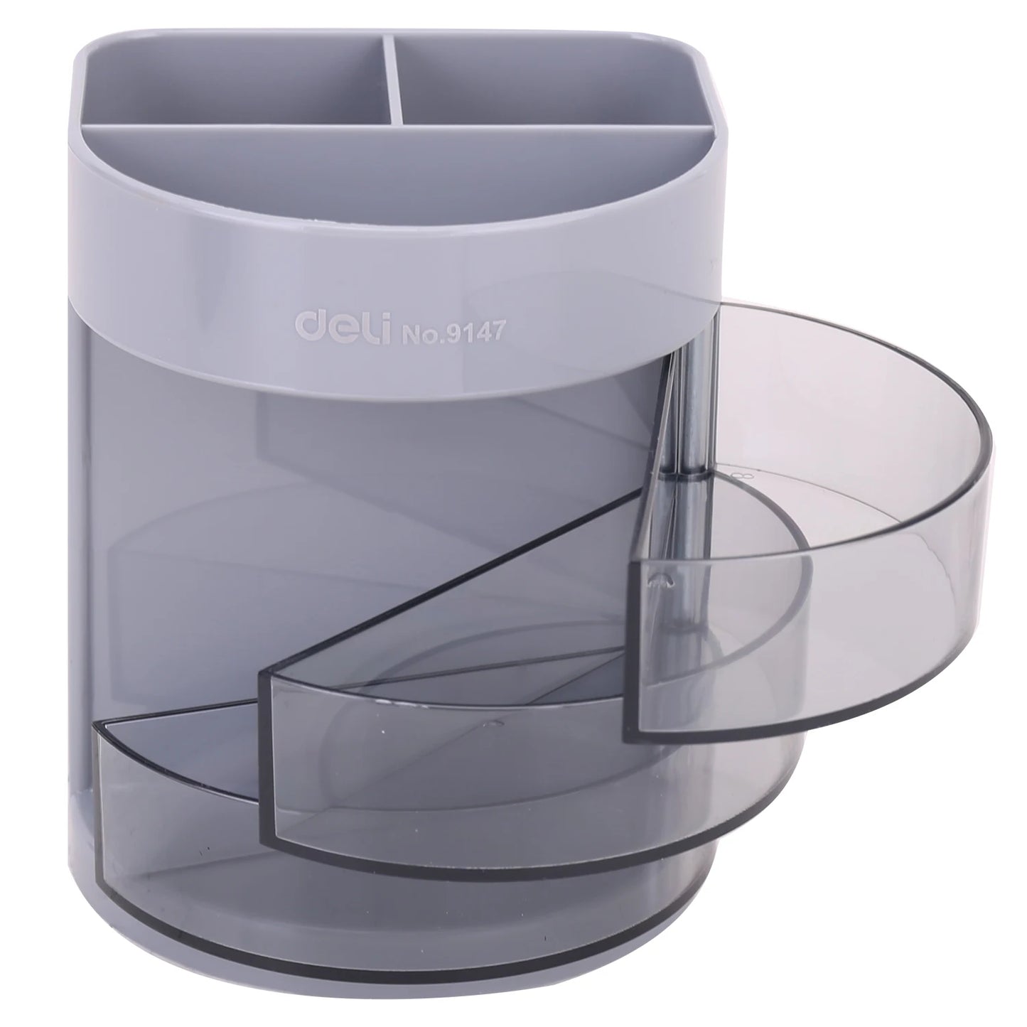 Multifunktionaler quadratischer Stifthalter aus PVC für Schreibtisch