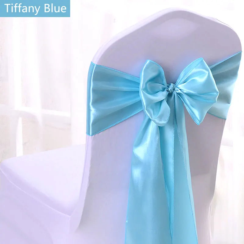 Satin Stuhlschärpen für Hochzeiten und Events 50 Stück