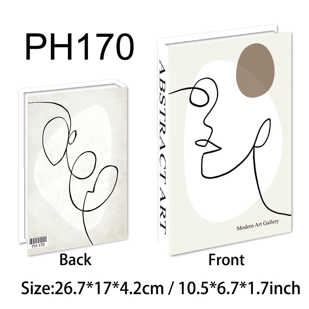 Luxus gefälschte Bücher Dekoration für Wohnzimmer Nordic Stil