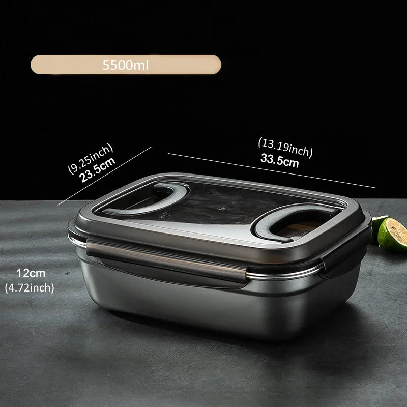 304 Edelstahl Bento Box – Lebensmittelbehälter für Kühlschrank & Outdoor (7 Größen)