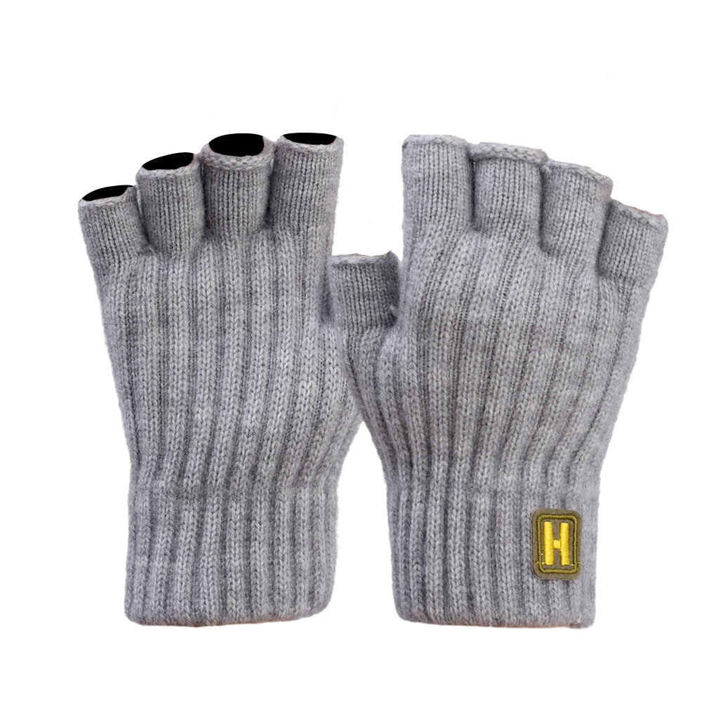 Gestrickte Thermo Halbfingerhandschuhe Für Damen Und Herren-Yabubestshop
