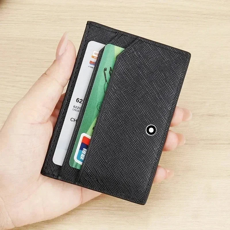 Busine Slim Leder Kartenetui – Elegantes Mini Herren Wallet