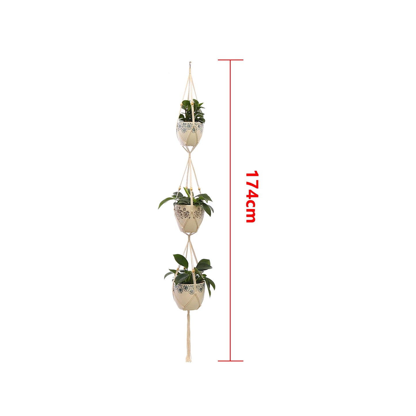 Handgefertigter Makramee Pflanzhalter für Urban Jungle