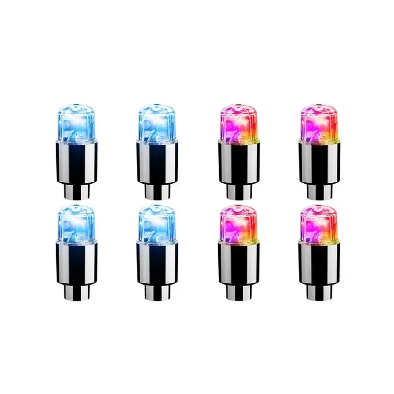 LED Radlichter bunte Reifen Ventilkappen 2 4 8 Stück für Auto Motorrad