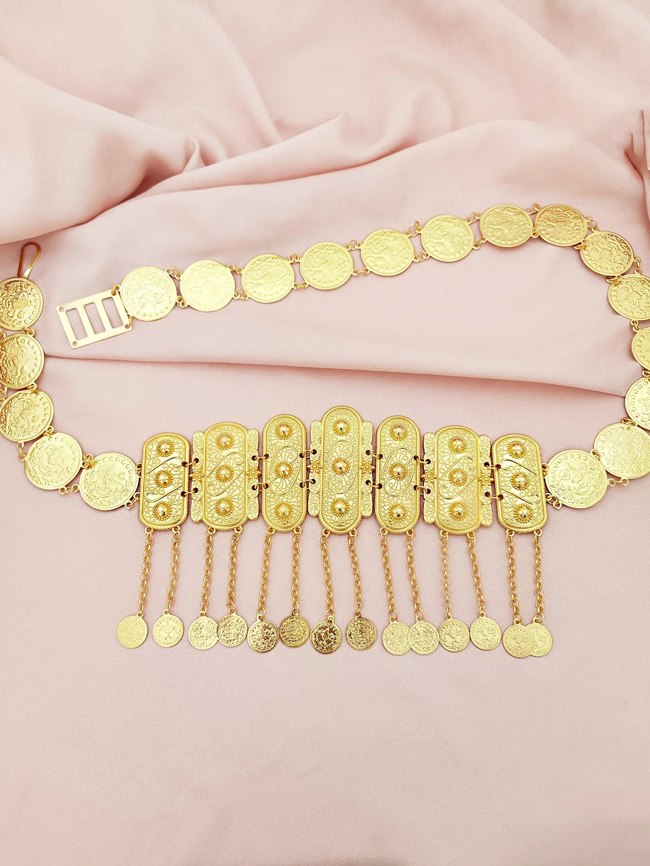 Arabische Damen-Taillenkette aus Legierung im Palast-Vintage-Stil für Braut, Hochzeit, Party, Abendveranstaltungen und Festivals als Kleidungsaccessoire-Yabubest - Home & More