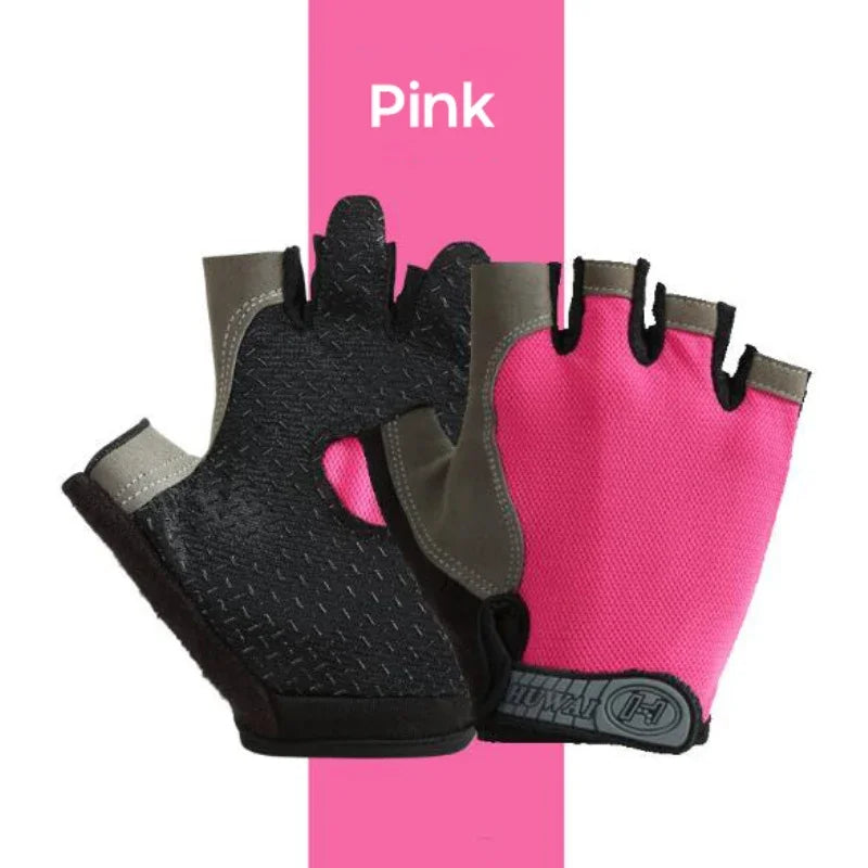 Atmungsaktive Halb-Finger Radfahren Handschuhe mit Anti-Rutsch für Unisex