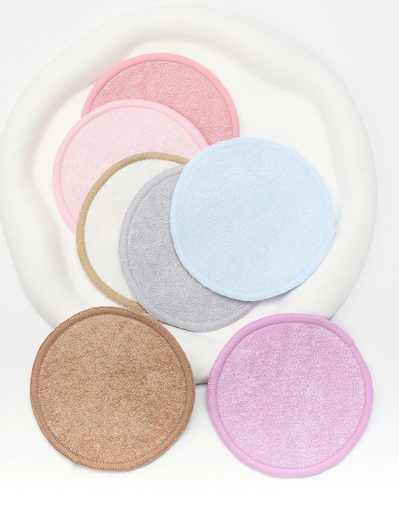 Weiche wiederverwendbare Make-up-Entferner-Pads aus Bambusfaser