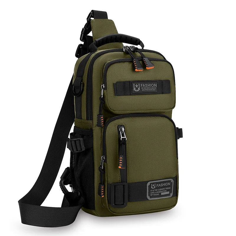 Leichte Multifunktions Brusttasche für Herren Outdoor Sport