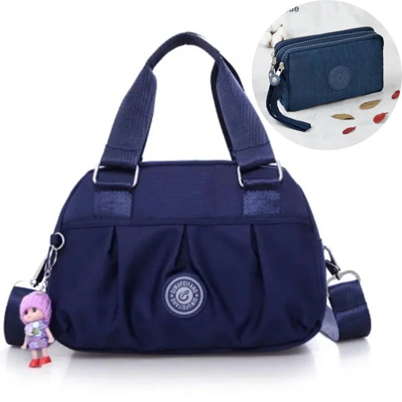 Wasserdichte modische Umhängetasche aus Leinwand für Damen