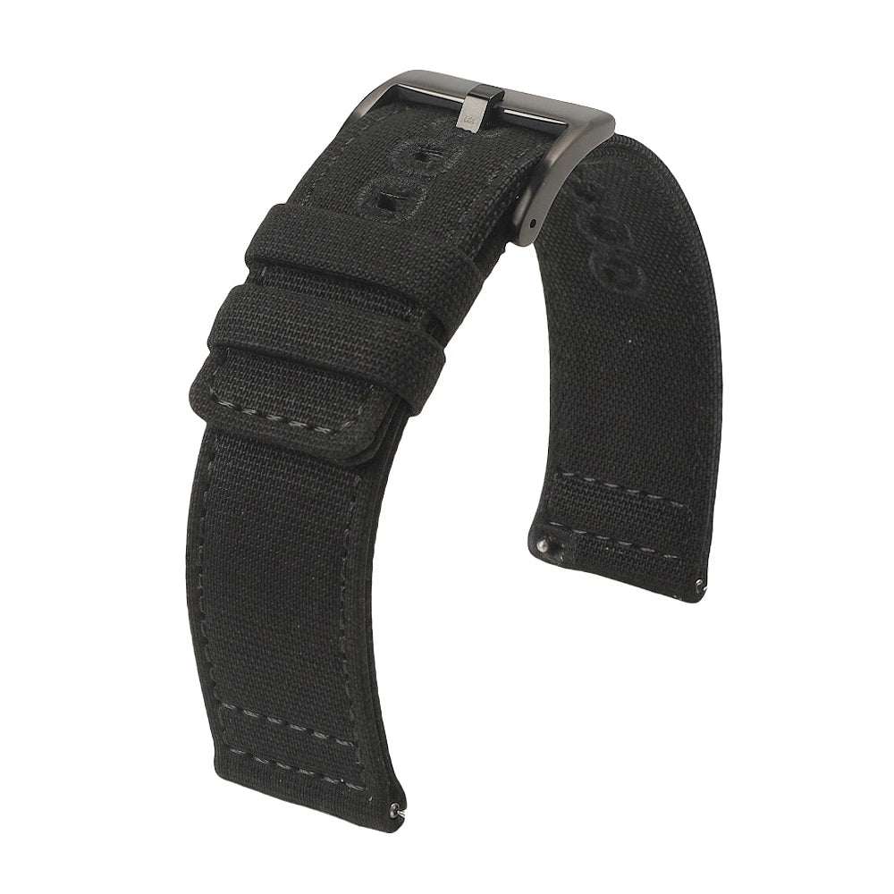 Schnellverschluss Uhrenarmband Nylon-Canvas 18-22 mm mit Pin Schnalle-Yabubest - Home & More