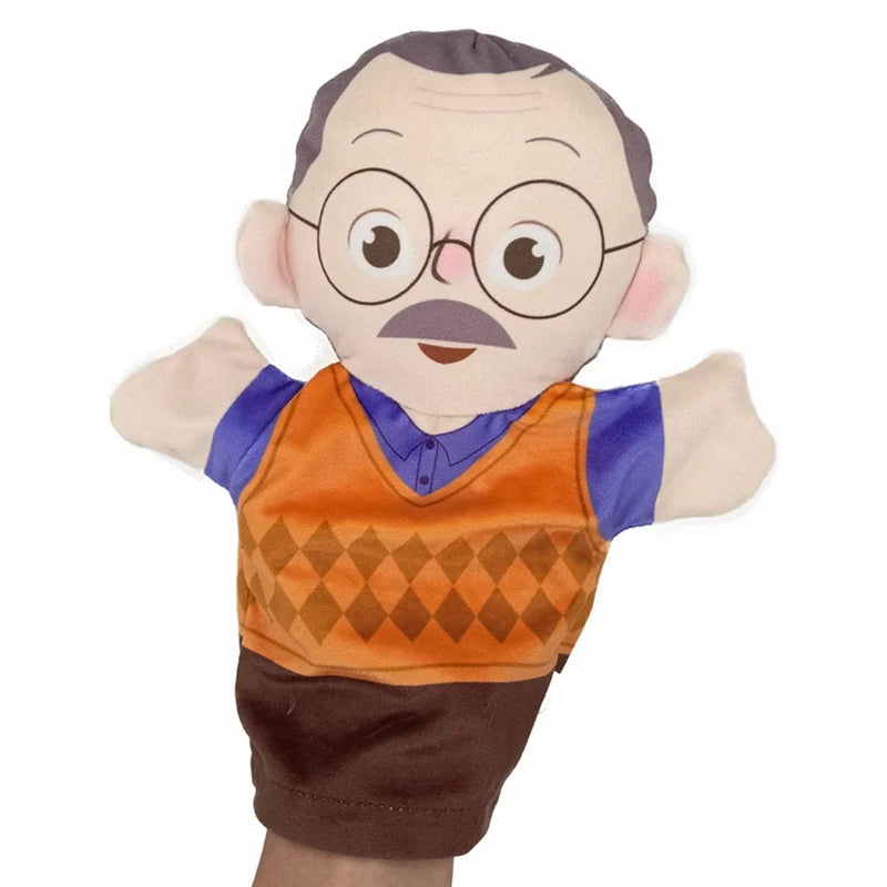 Weiche Stofftier Familien-Handpuppen Set für Kinder Lernspielzeug Kawaii