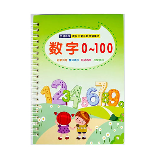 Magisches 3D Lernbuch Zahlen 0-100 mit wiederverwendbarem Stift für Kinder