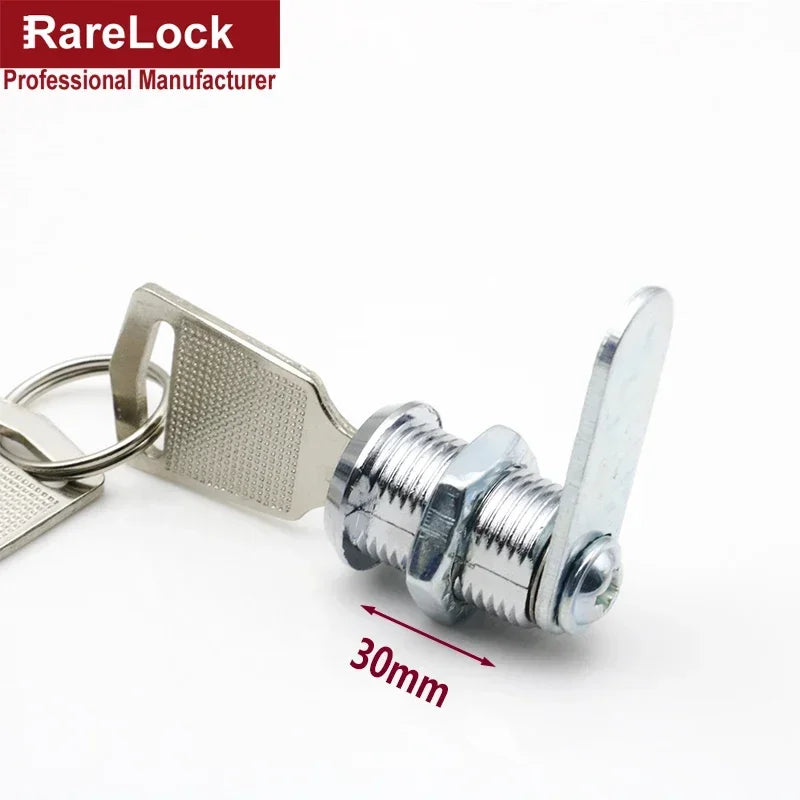 Möbel Nockenschloss 12mm Zinklegierung mit 2 Schlüsseln Schrank Schublade