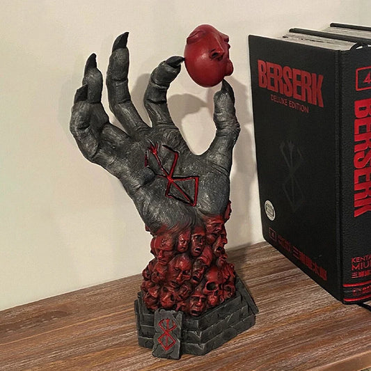 Dekofigur Harz Hand Dekoration Schädel Rune Figur Horror Gothic Style