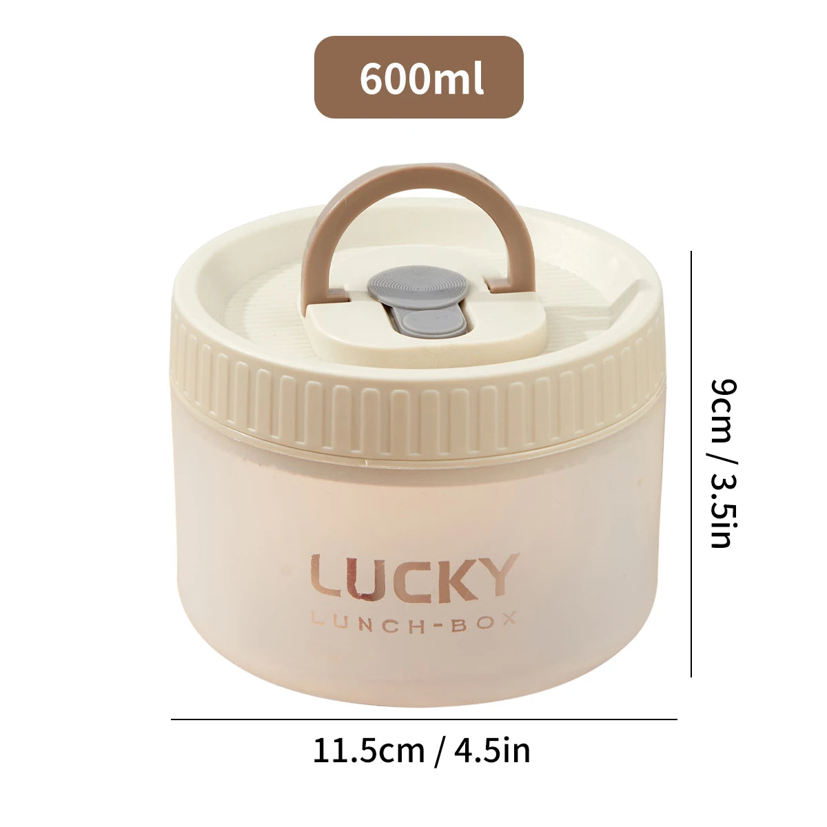 Transparente Kunststoff Lunchbox mit Griff – Mikrowelle, auslaufsicher