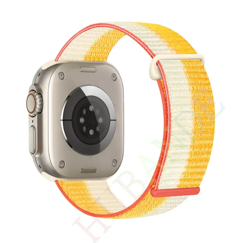 Atmungsaktives Nylonarmband für Smartwatch 38-49 mm, Unisex