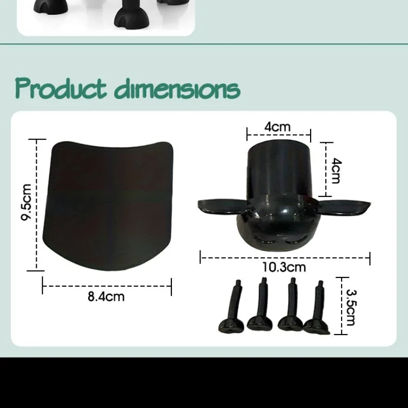 Freistehender Toilettenpapierhalter in Schafform aus Kunststoff