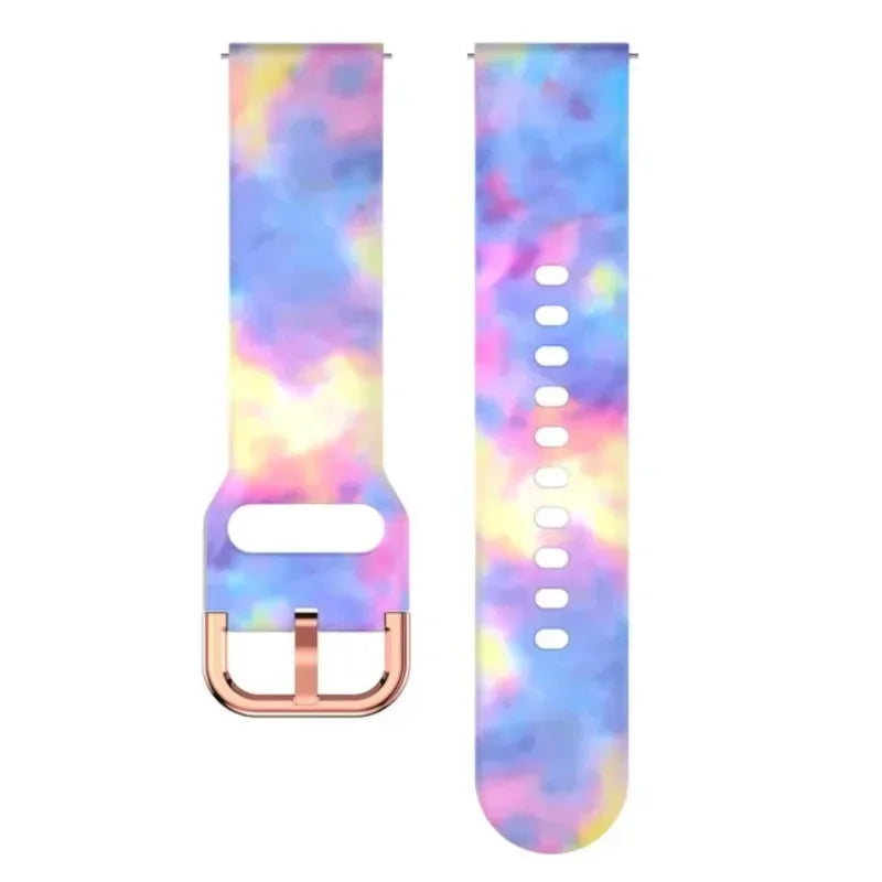 Sportliches Silikonarmband 18-22mm mit Metall-Faltschließe für Xiaomi Uhr