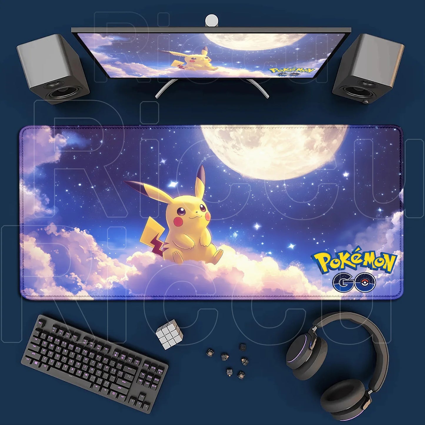 Extra Großes Gaming Mauspad 120x60cm Rutschfest Schreibtischunterlage XXL