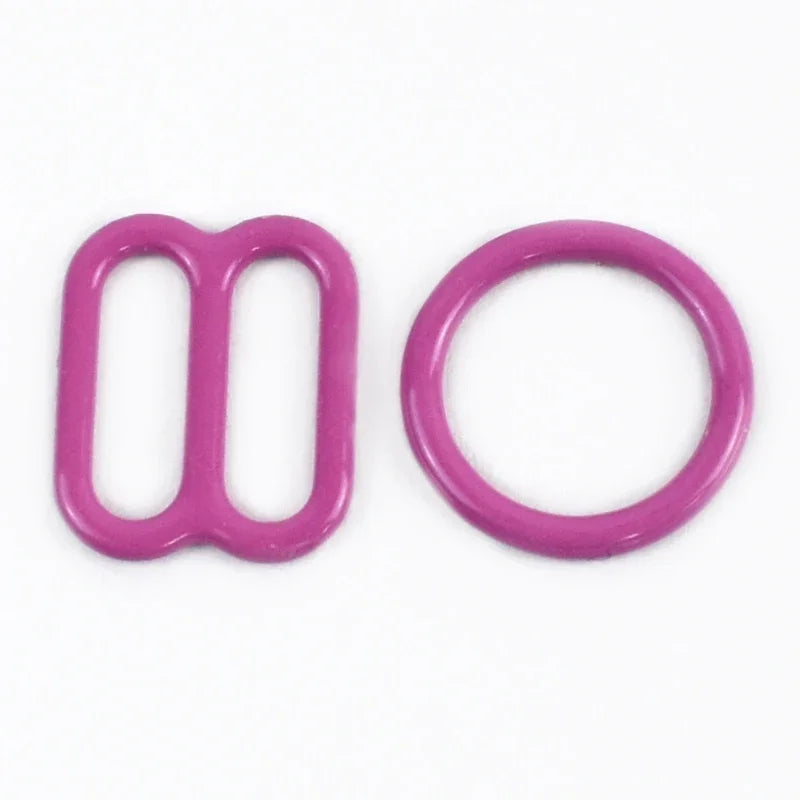 50 100er Set 10mm Einstellbare Bh Gurtschnallen O Ringe Karabiner Clips