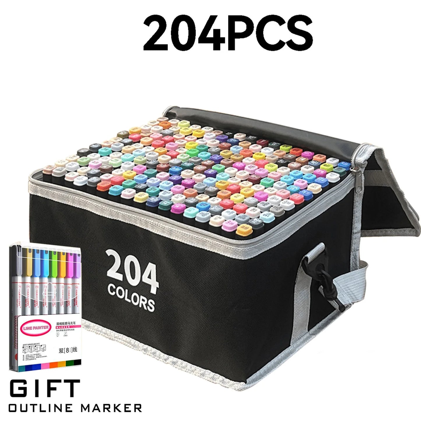 Doppelspitze Permanent Art Marker Set – 120 Farben für Zeichenkunst