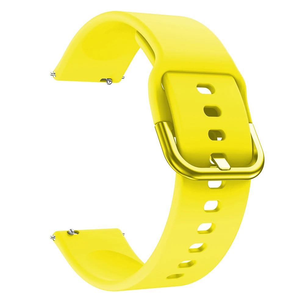 20 mm Silikonarmband kompatibel mit diversen Smartwatches komfortabel