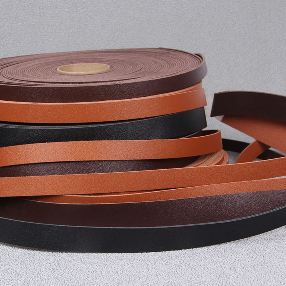 Bunte Kunstleder-Schmuckschnur 2 Meter, 10-25 mm breit für DIY Schmuck