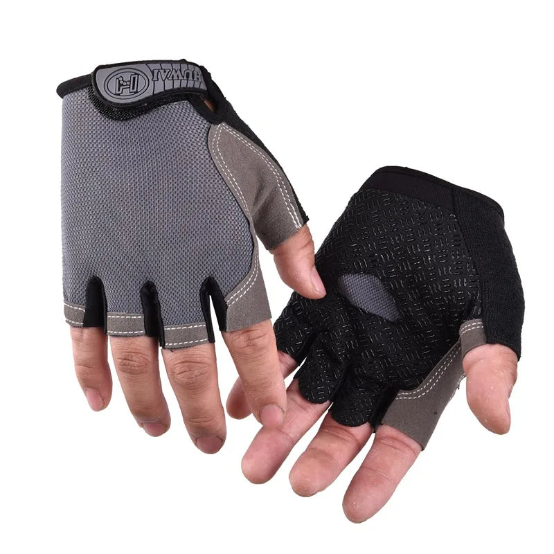 Unisex Halbfinger Fahrradhandschuhe atmungsaktiv rutschfest MTB Sommer