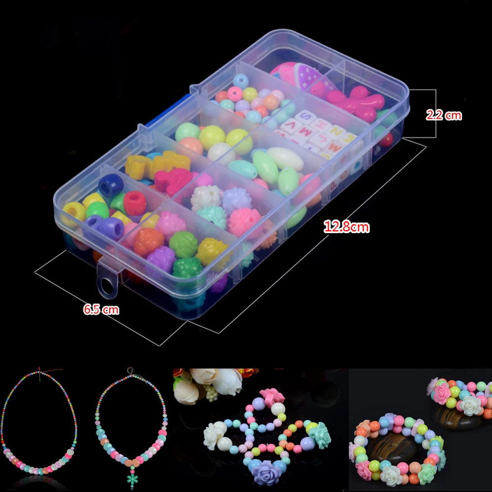 Buntes Acryl Perlen Set für DIY Freundschaft Armband Halskette Schmuck