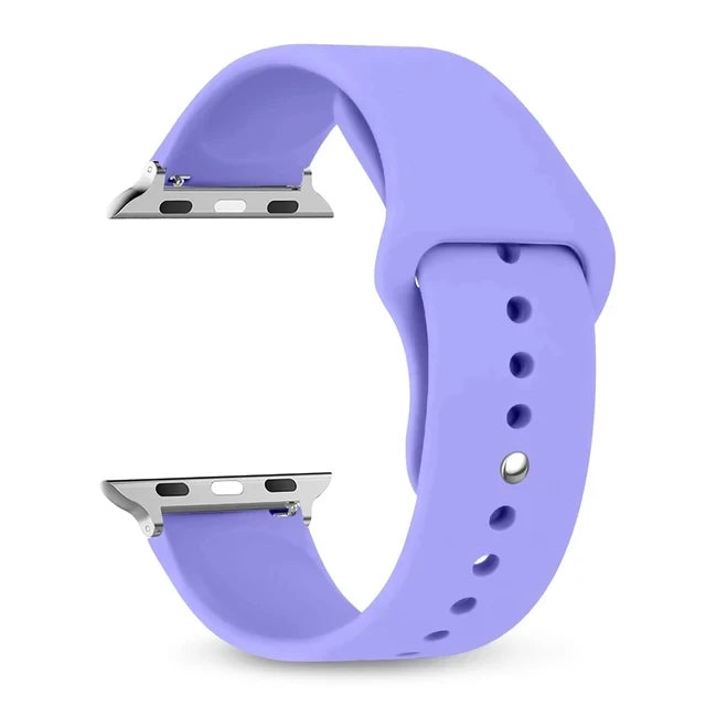 Silikon Armband für 38-49 mm Smartwatches kompatibel mit iOS Geräten