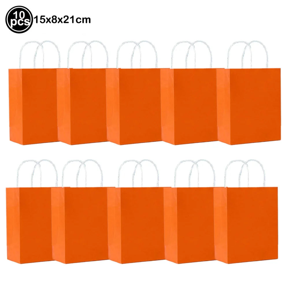 Vielseitige Geschenktüten aus Kraftpapier mit Griffen für Feiern