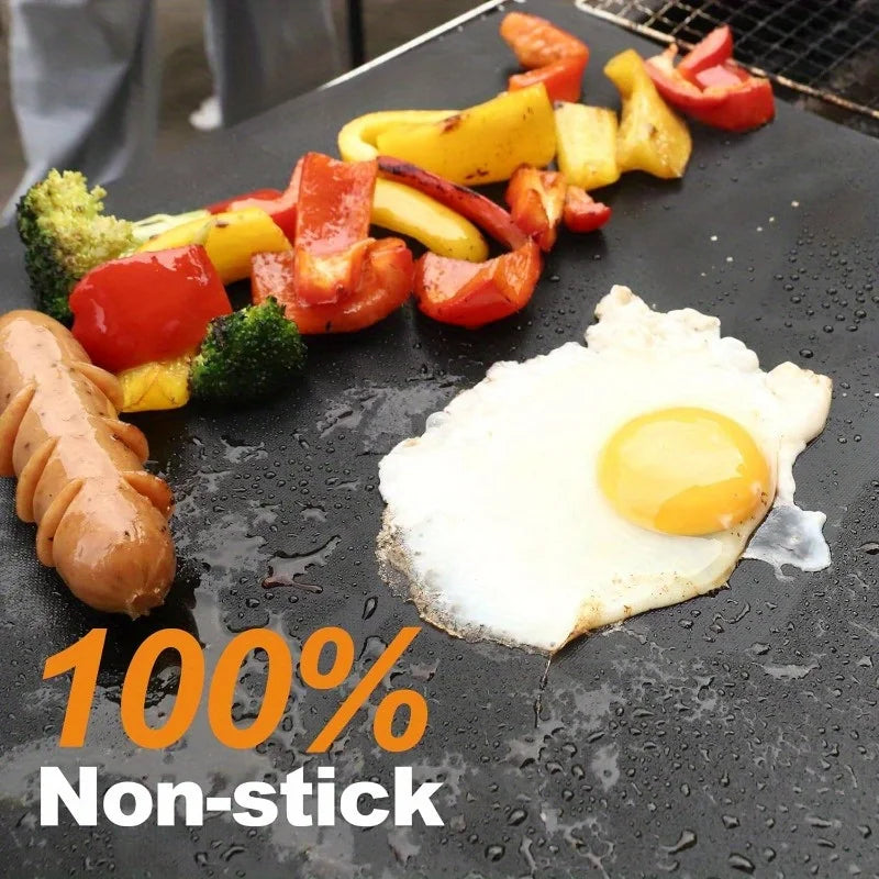 2 Ofenmatten aus Kunststoff, BPA-frei, robuste Antihaft-Grill-Einlagen 40x33cm