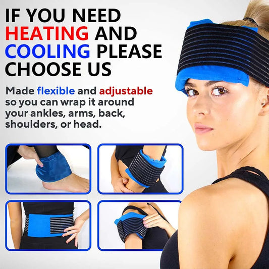 Flexible Heiß-Kalt Gelpackung für Muskeln, Knie, Kopf – Wiederverwendbar Outdoor