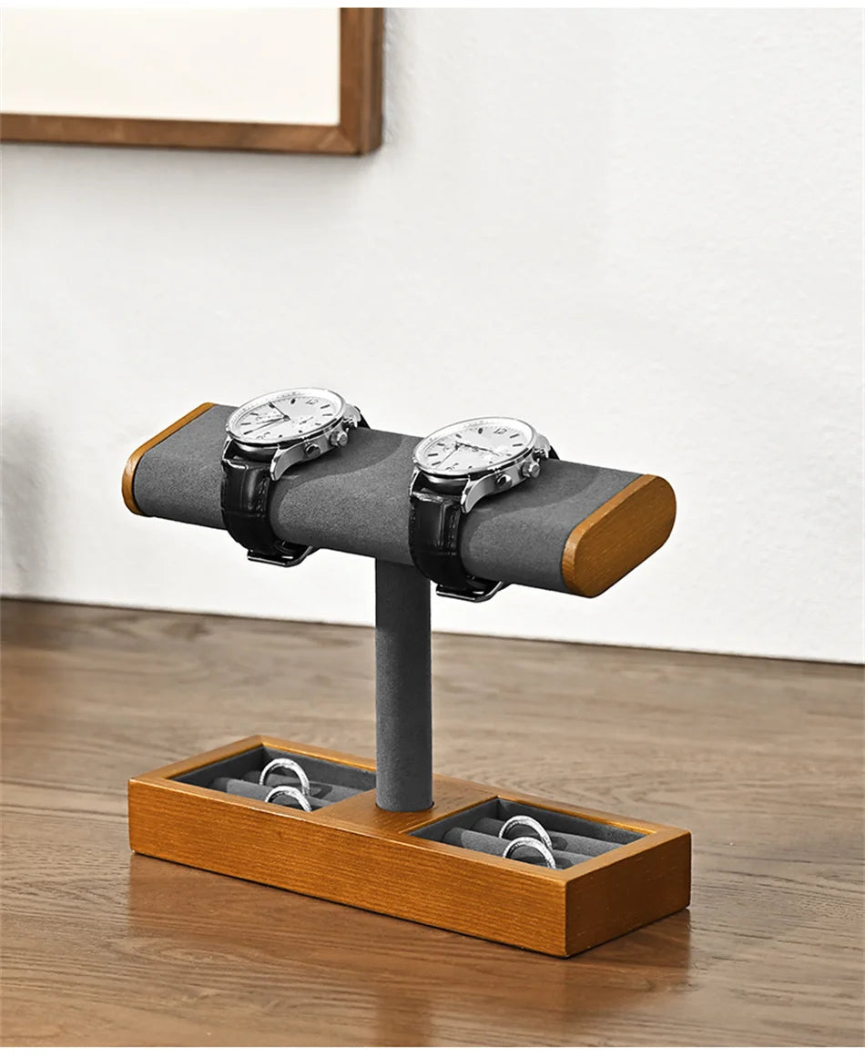 Eleganter Schmuckorganizer aus Holz mit vielseitigem Stauraum