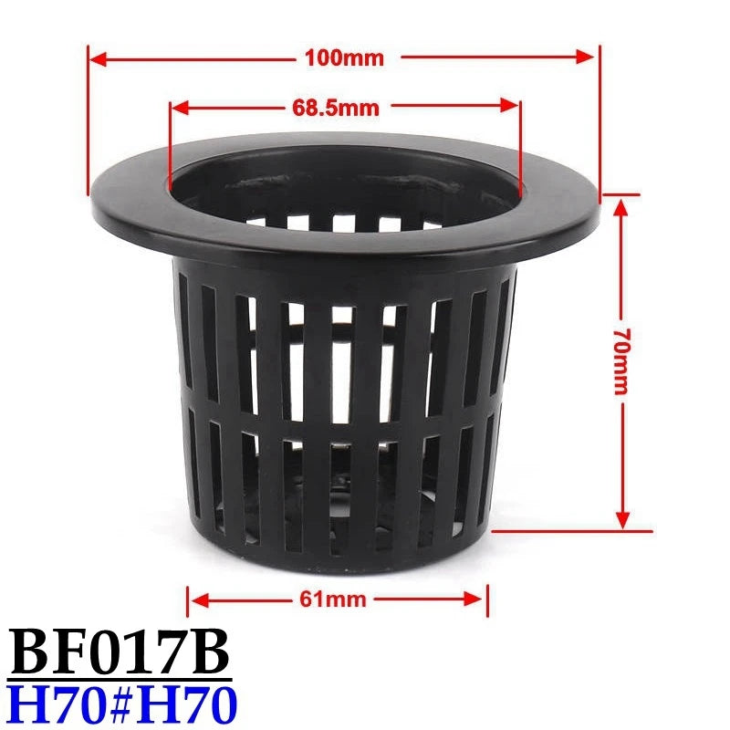 10 Stück Hydrokultur Pflanzkörbe aus Kunststoff für Gewächshaus und Gemüse