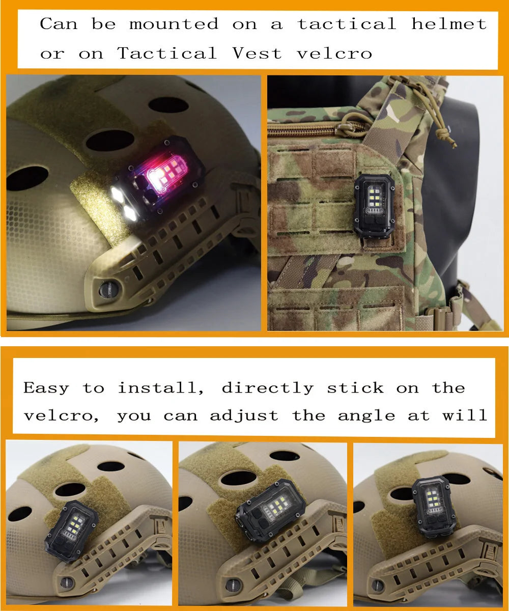 Taktische Taschenlampe EDC Tragbare Mini Licht Für Rucksackgurt