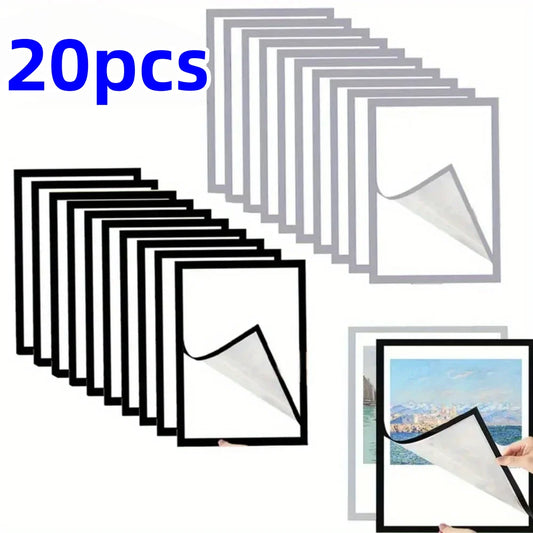 Magnetische Poster Rahmen 5 10 20 Stück Selbstklebend A4 A5 A6 Wand