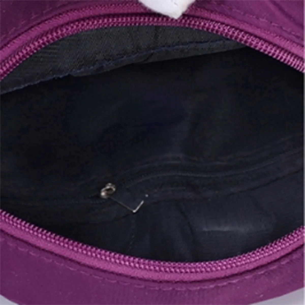 Leichte Nylon Umhängetasche mit Blumenstickerei für Damen und Alltag