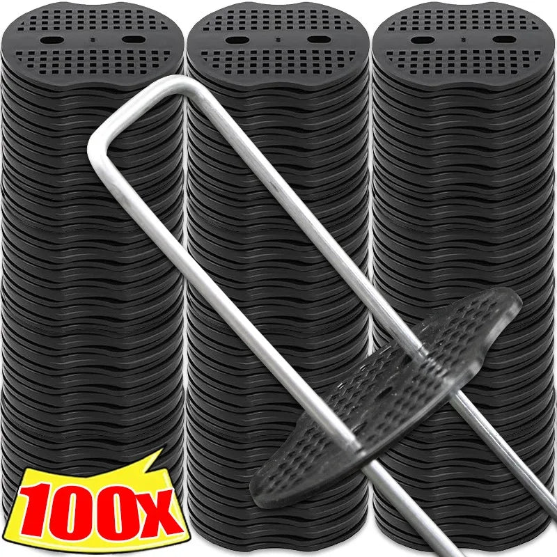 Robuste Kunststoff-Heringe für sichere Gartenbefestigung