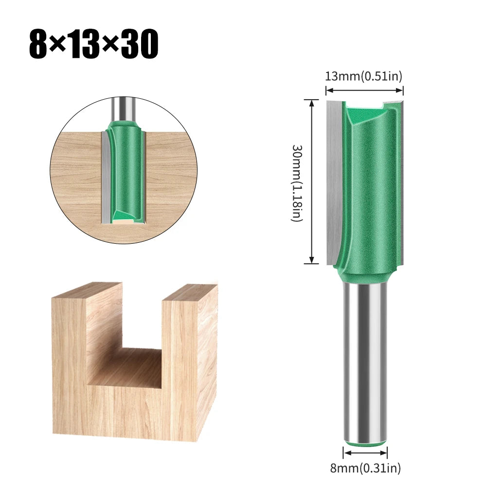 Wolfram Hartmetall Router Bit mit Doppel-Flöte für Holz in verschiedenen Größen