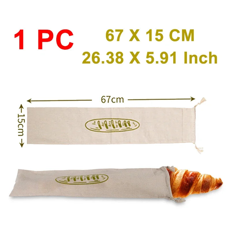 Leinen Brotbeutel Set zur Brot Aufbewahrung ungebleicht nachhalti