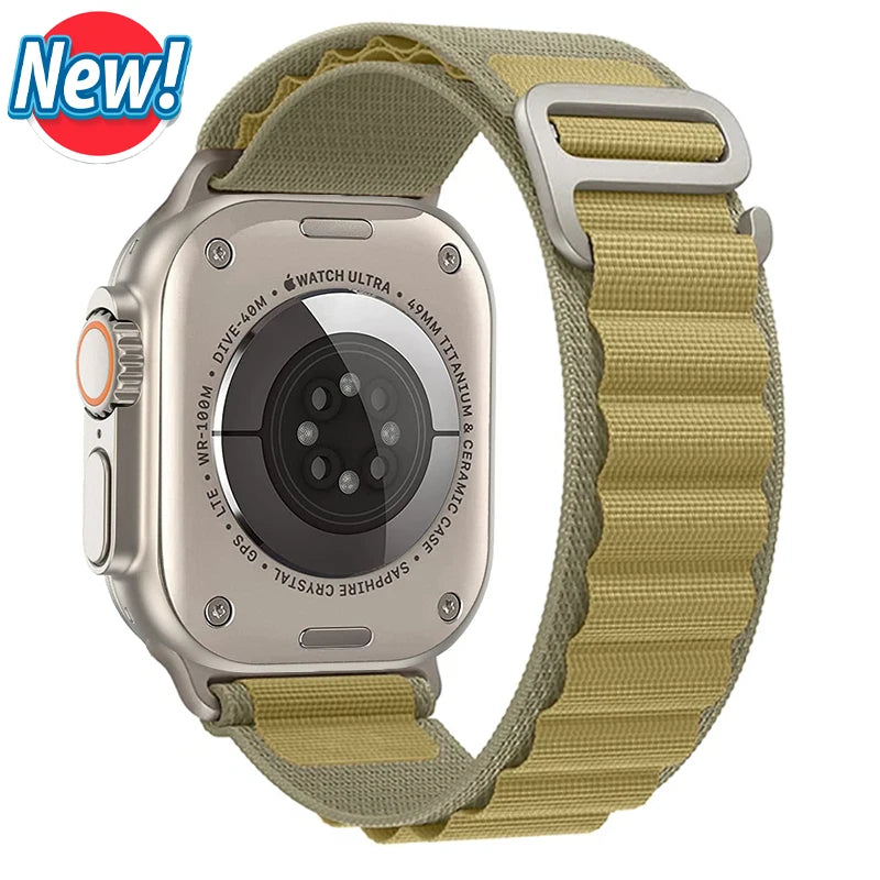 Vielseitiges Nylon Armband für Apple Watch Ultra und Series Modelle