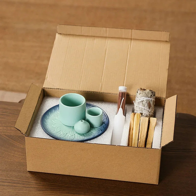 Multifunktionaler Keramik Räuchergefäßhalter 4 in 1