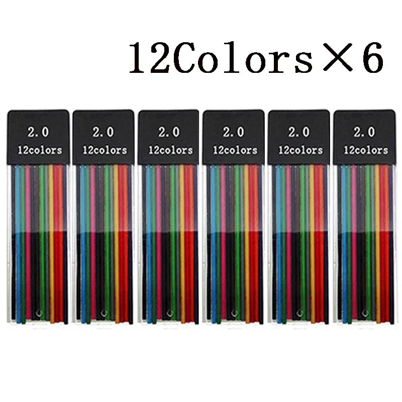 Druckbleistifte Set 2.0 mm für Skizzen und Studentenbedarf