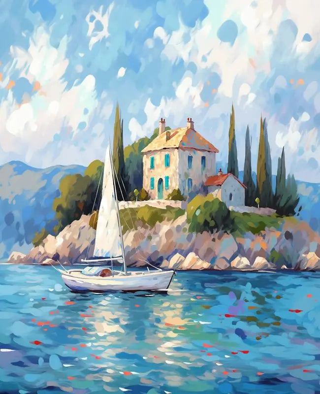 Malen nach Zahlen Set für Erwachsene Landschaft Leinwand Kunst 40x50 bis 60x75 cm