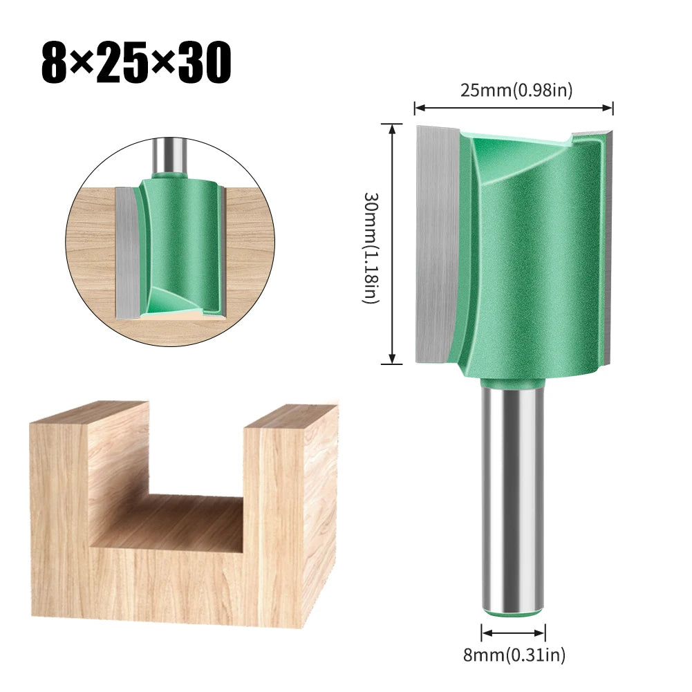 Wolfram Hartmetall Router Bit mit Doppel-Flöte für Holz in verschiedenen Größen