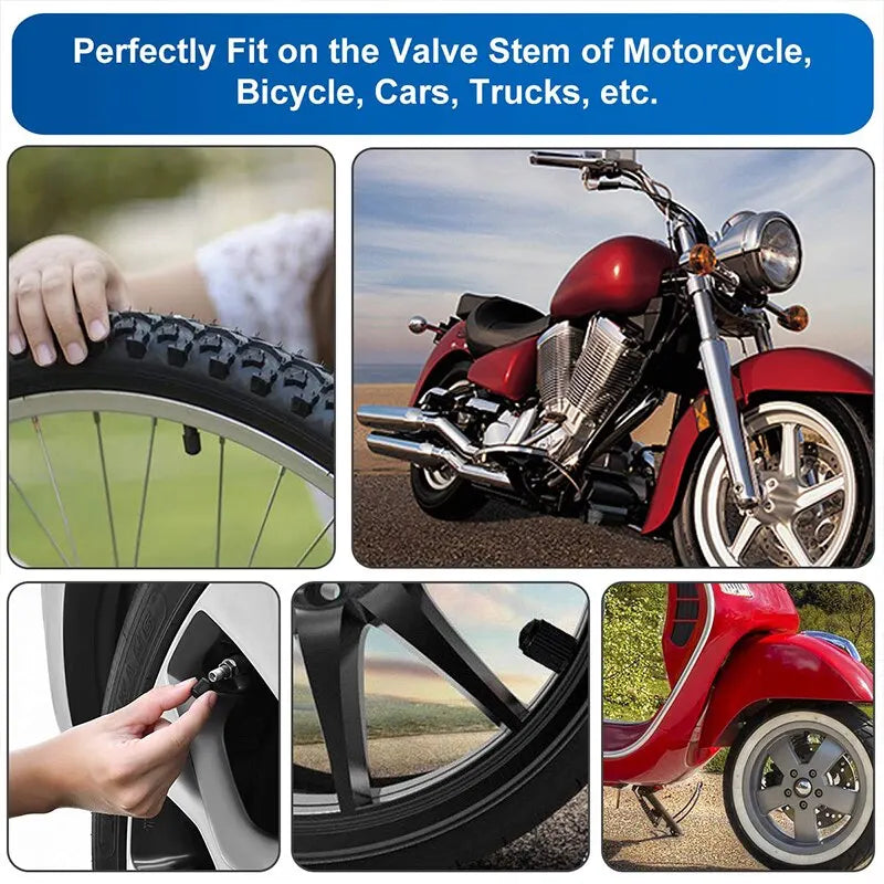 10x Universal Ventilkappen – Staubschutz für Auto Motorrad Fahrrad