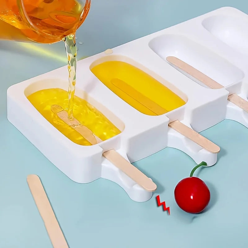 Silikon Eisform DIY für Fruchtsaft Eis Popsicle Backform umweltfreundlich